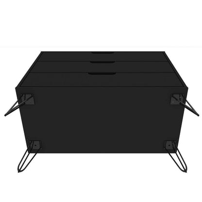 Modern Scandinavian Style Bedroom 3-Drawer Dresser in Black Wood Finish - Loft&Timber