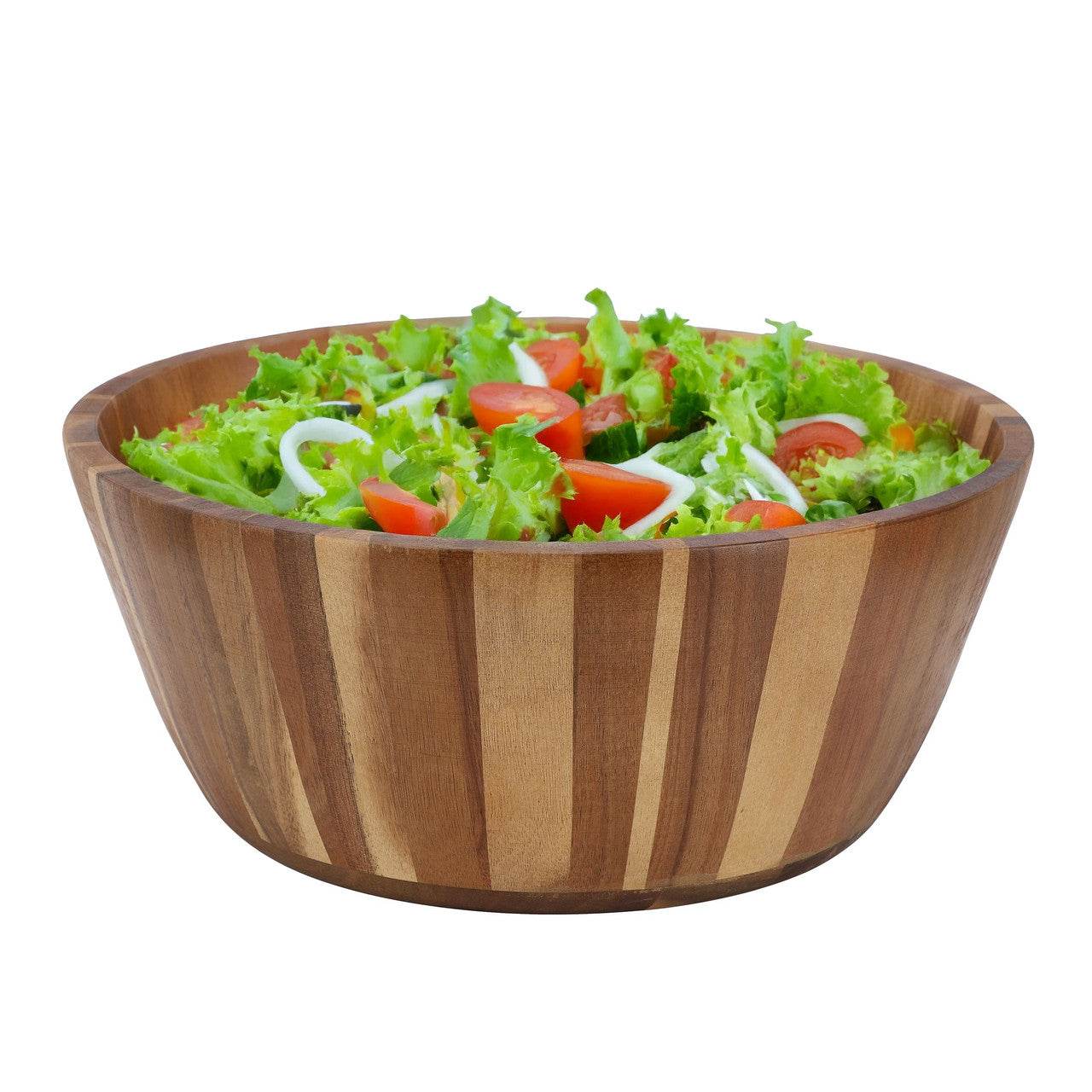 MegaChef 13.8 Inch Jumbo Acacia Wood Salad Bowl - Loft&Timber