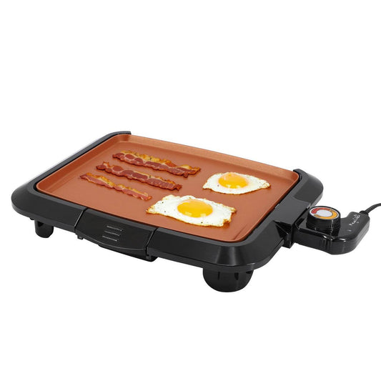MegaChef 10.63 Inch Electric Grill with Copper Coating - Loft&Timber