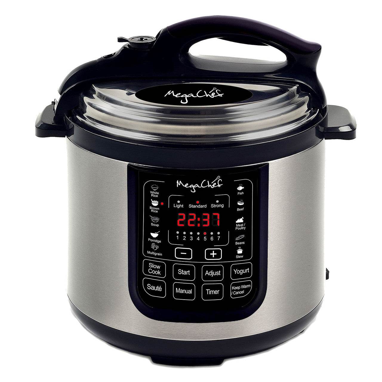 Megachef 8 Quart Digital Pressure Cooker with 13 Pre-set Multi Function Features - Loft&Timber