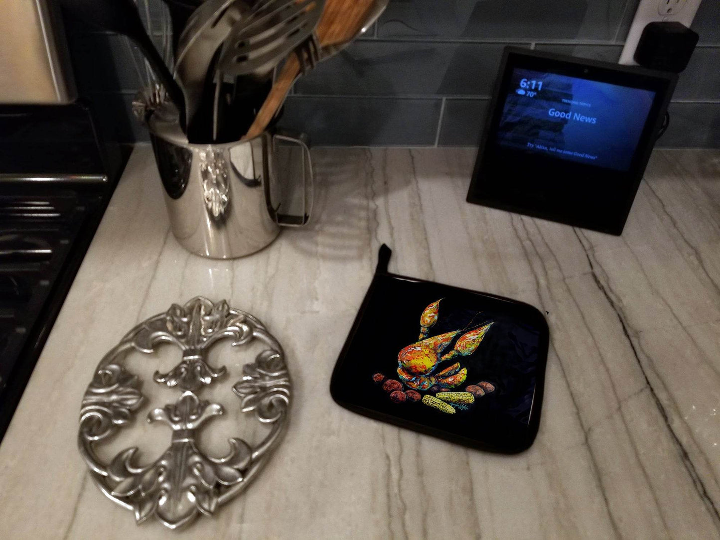 Crawfish Boiling Pot Pair of Pot Holders - Loft&Timber