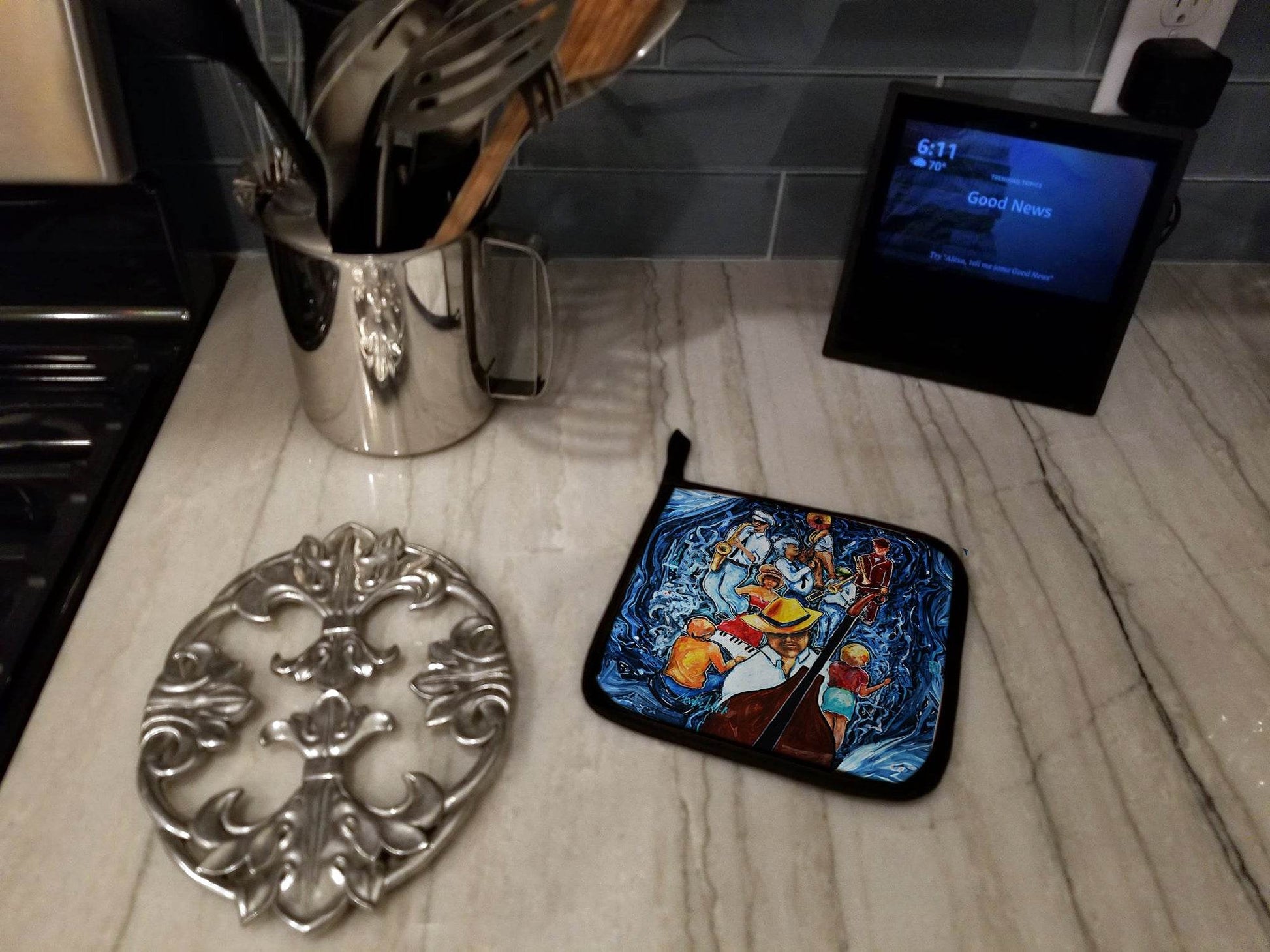 Kinda Jazzy Pair of Pot Holders - Loft&Timber