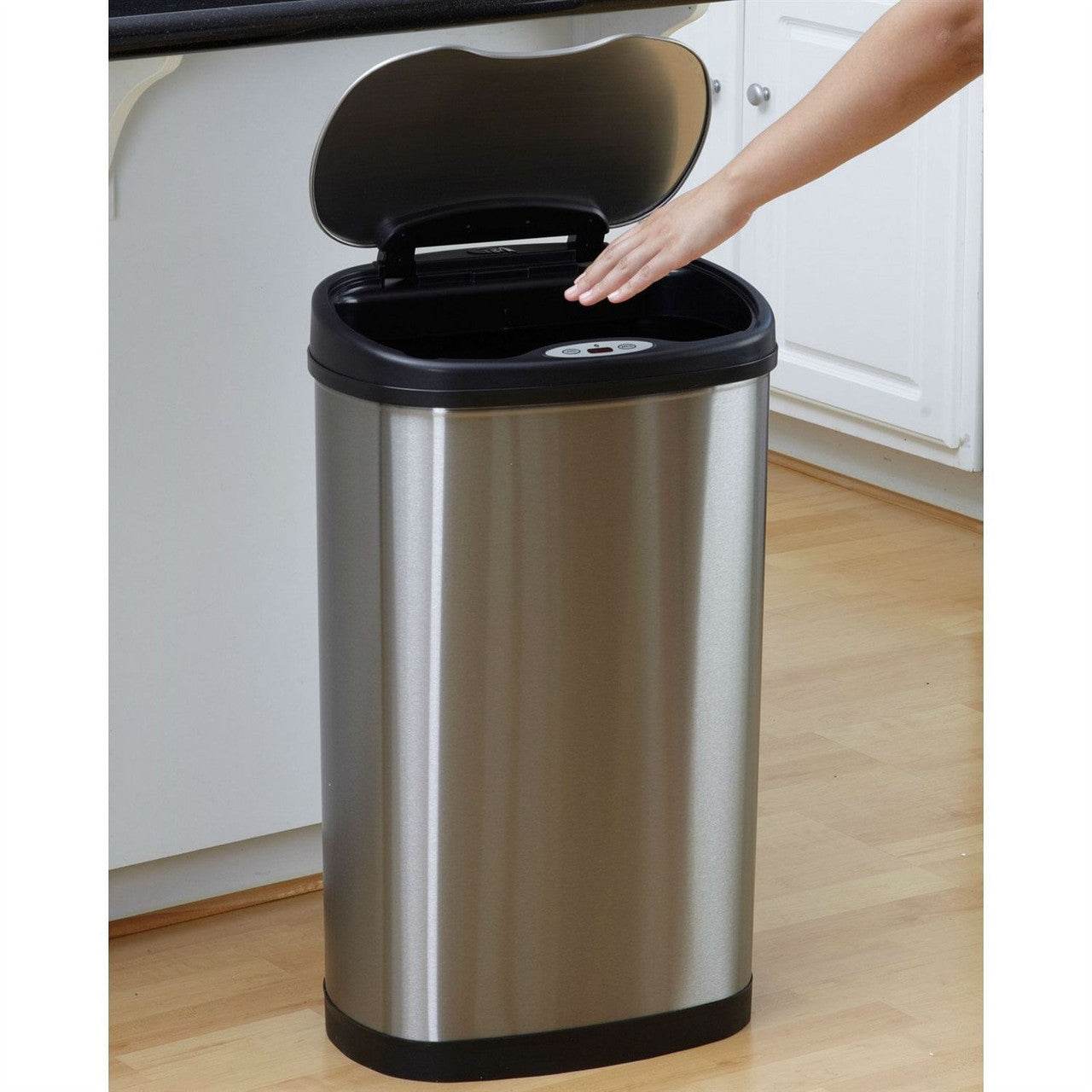 Stainless Steel 13 Gallon Touchless Kitchen Trash Can - Loft&Timber