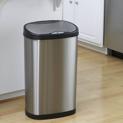 Stainless Steel 13 Gallon Touchless Kitchen Trash Can - Loft&Timber