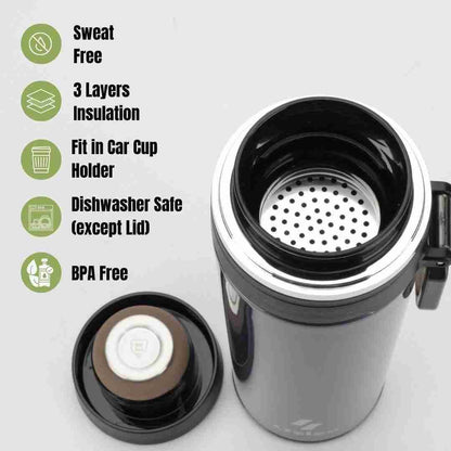18oz Insulated Infuser Bottle - Loft&Timber