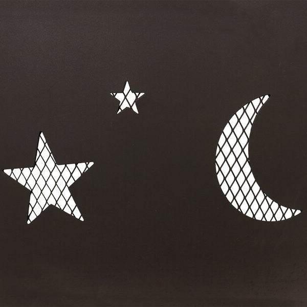 Steel Wood Burning Fire Pit with Spark Screen - Loft&Timber