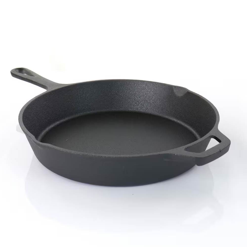 5-Piece Cast Iron Cookware Set with Dutch Oven Griddle and 2 Skillets - Loft&Timber