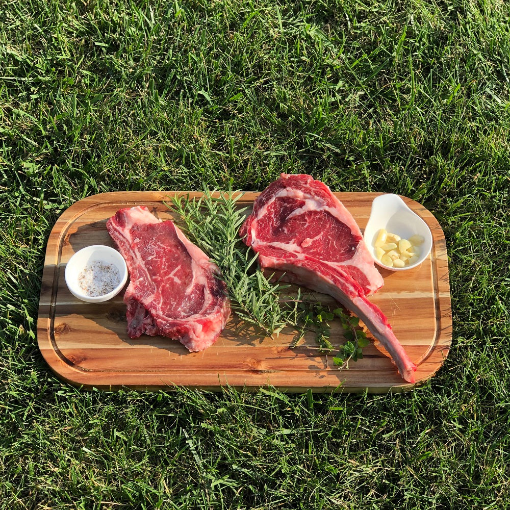 [ Set of 3 ] Zavis Green Acacia Wood Serving Rounded Cutting Board With Juice Groove 20" X 11" | Dishwasher Safe - Loft&Timber