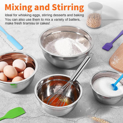 29 Piece Stainless Steel Mixing Bowl Set - Loft&Timber