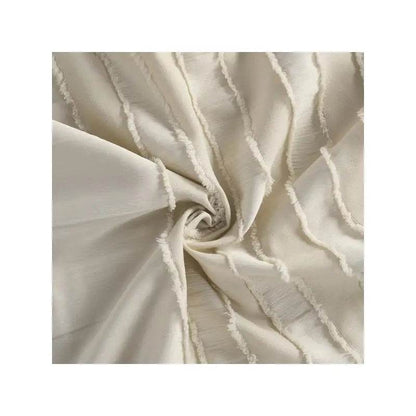 Striped Tufted Shower Curtain, 72x72 Inch - Loft&Timber