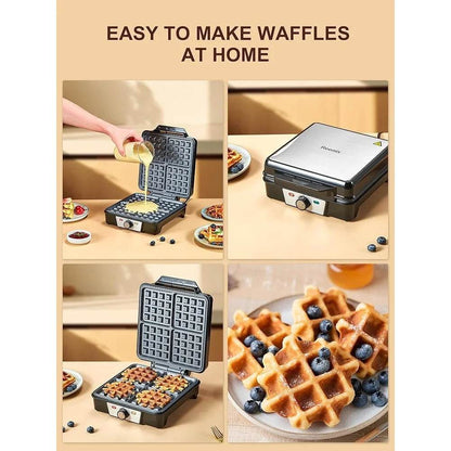 4 Slice Belgian Waffle Maker 1200W - Loft&Timber