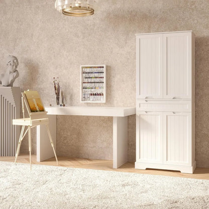 71" Tall Kitchen Pantry Cabinet with Doors and Shelves - Loft&Timber