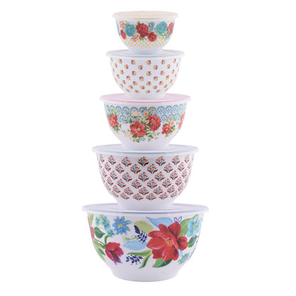 Melamine Mixing Bowl 10 Piece Set - Loft&Timber