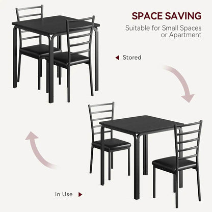 Dining Table for 2 Space Saving Dining Table Set - Loft&Timber