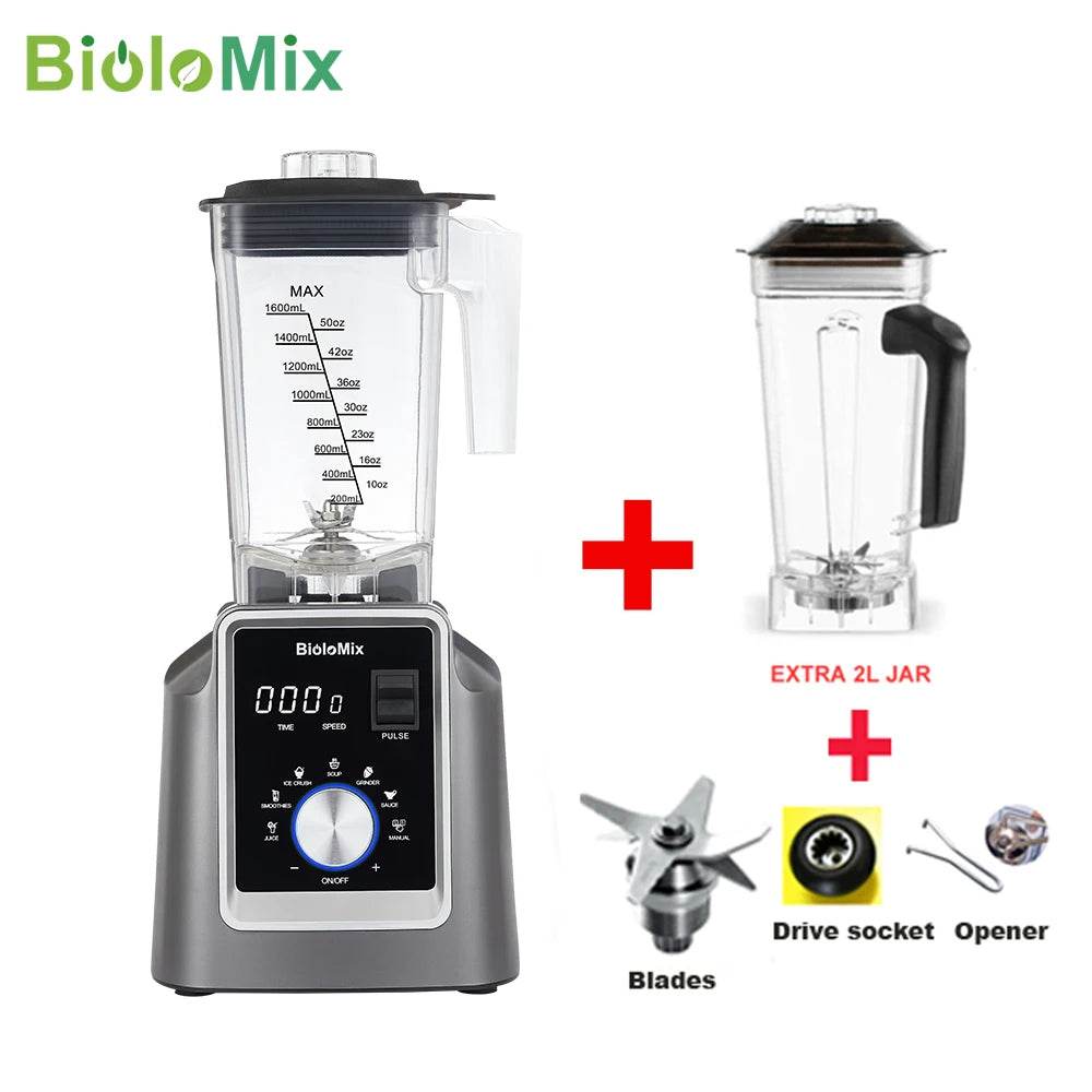 Biolomix Digital BPA FREE 2L Automatic Program Professional Commercial Blender - Loft&Timber