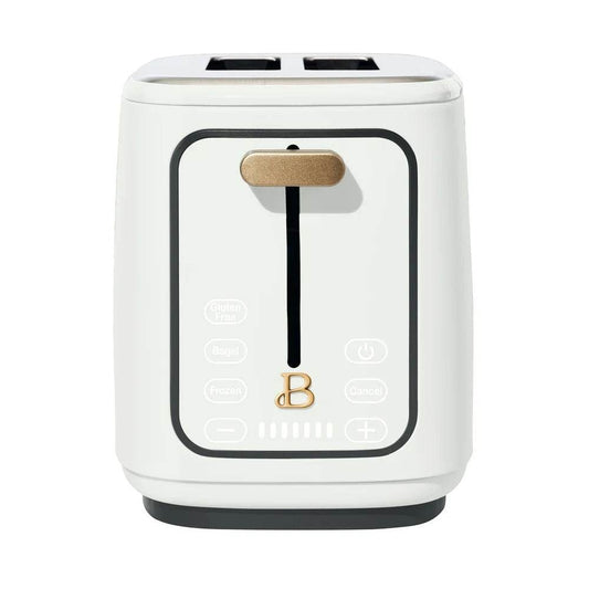 2 Slice Toaster Touch Activated Display 900W 3 Presets Extra Wide Slots