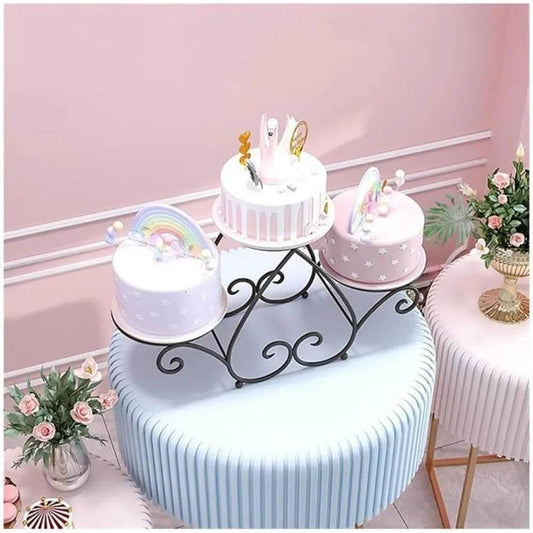 3-Tier Cake Stand Metal Cake Stand - Loft&Timber
