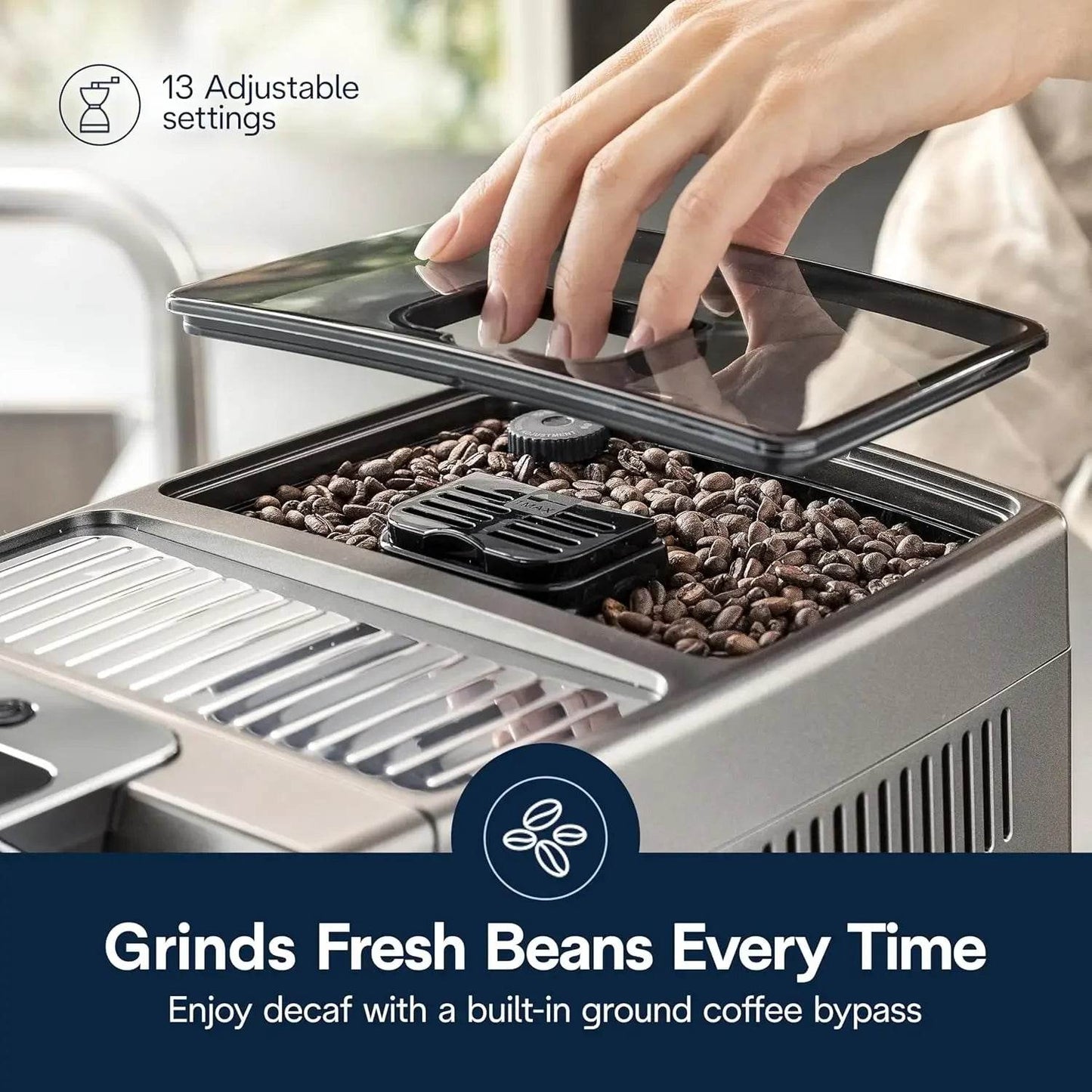 Dinamica Plus Espresso & Coffee Machine with Automatic Milk Frother - Loft&Timber