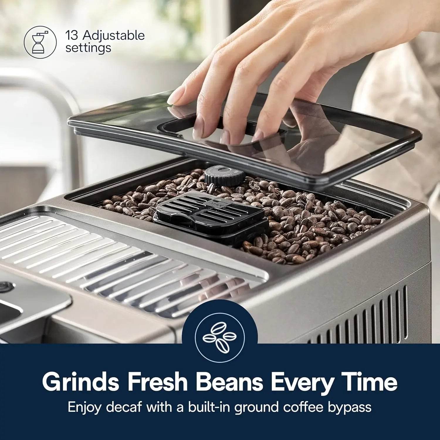 Dinamica Plus Espresso & Coffee Machine with Automatic Milk Frother - Loft&Timber