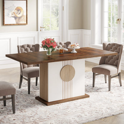 Tribesigns 55" Rectangular Dining Table for 4 to 6 - Loft&Timber