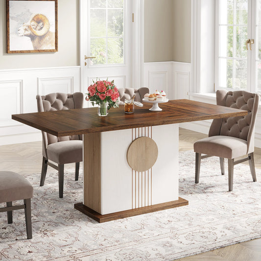 Tribesigns 55" Rectangular Dining Table for 4 to 6 - Loft&Timber