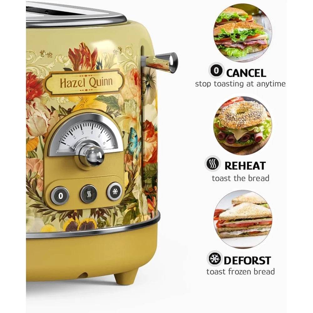 Retro 2-Slice Toaster with 6 Levels