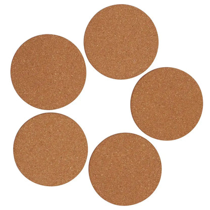 US Stock 10pcs Round Cork Coasters 3.9" Diameter - Loft&Timber
