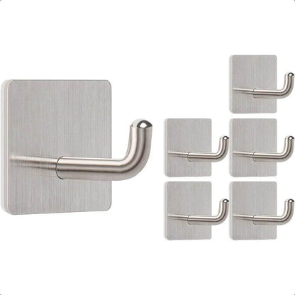 Adhesive Hooks 304 Stainless Steel Sticky Wall Hooks - Loft&Timber
