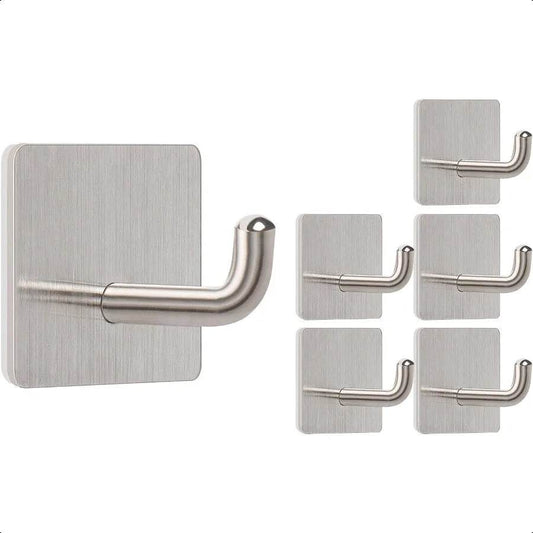 Adhesive Hooks 304 Stainless Steel Sticky Wall Hooks - Loft&Timber
