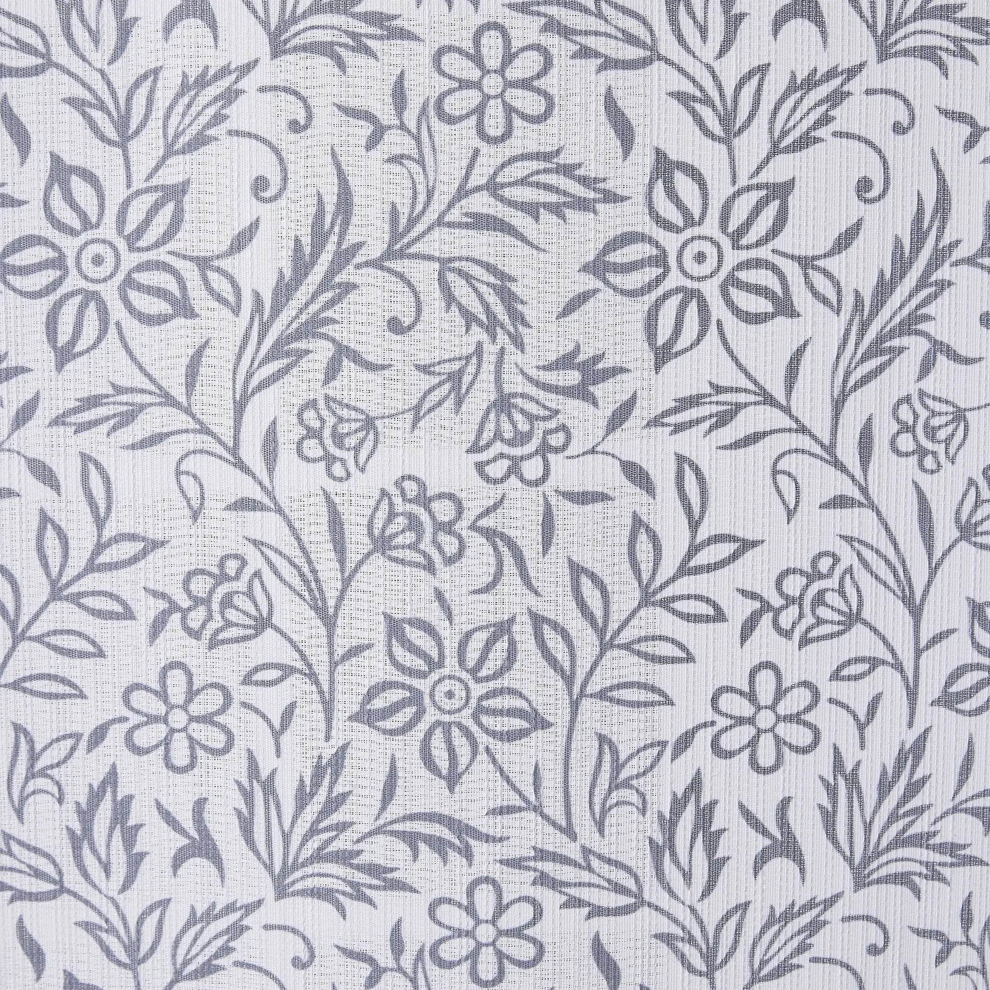 Botanical print shower curtain, machine washable - Loft&Timber