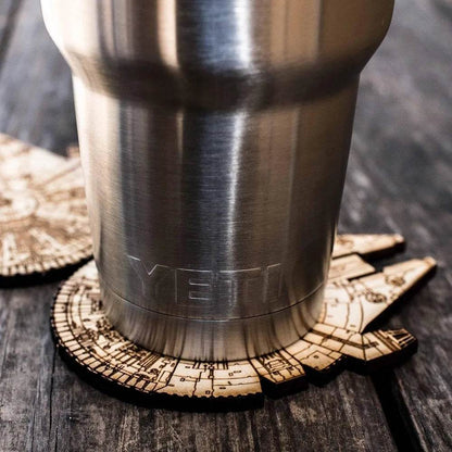 Coaster Set of 2 Raw Wood - Loft&Timber