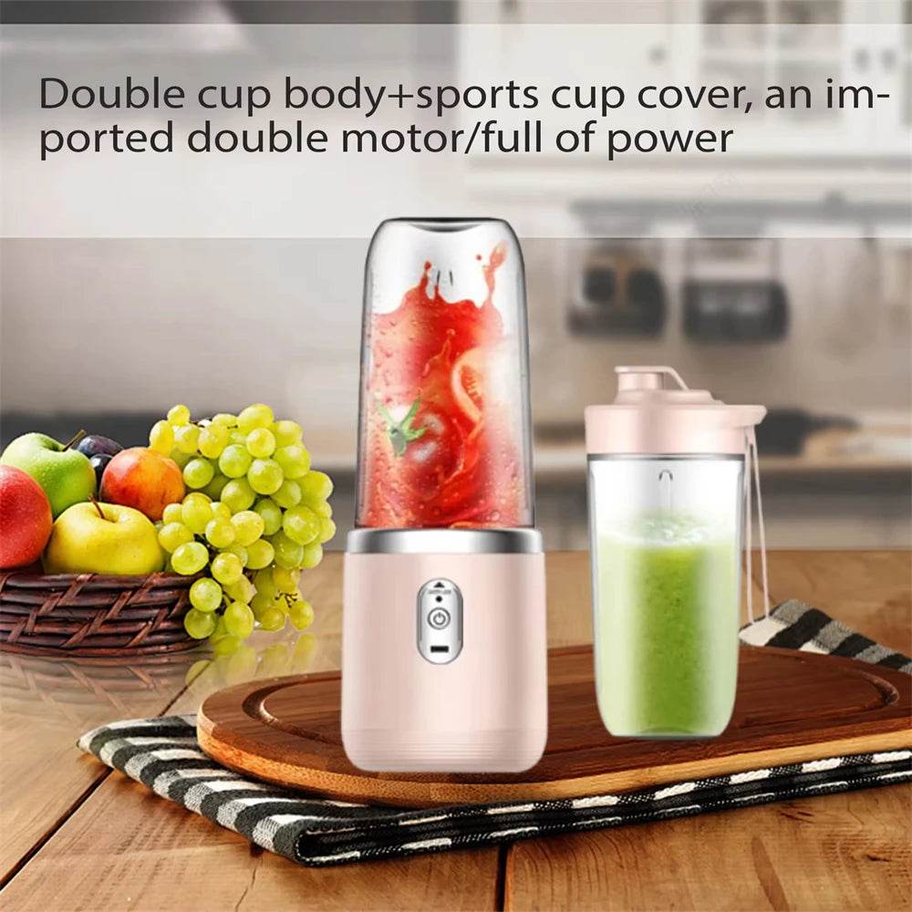 Portable Blender Bottle Electric 6 Blades Multifunction Juice Blender