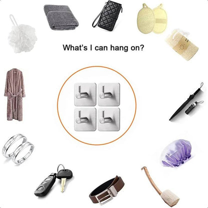 Black Wall Hooks Waterproof Stainless Steel - Loft&Timber