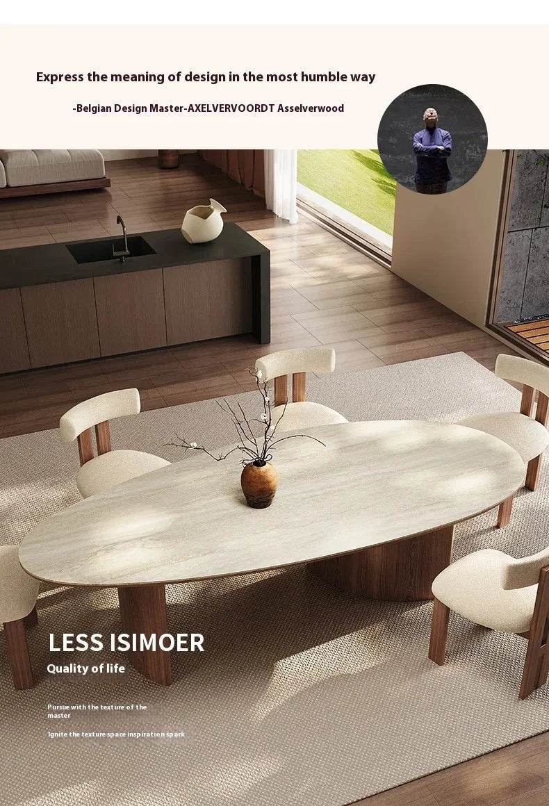 Center Dining Table Wood Table &/Or 6 Elegant Oval - Loft&Timber