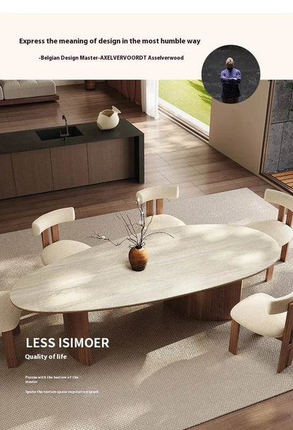 Center Dining Table Wood Table &/Or 6 Elegant Oval - Loft&Timber