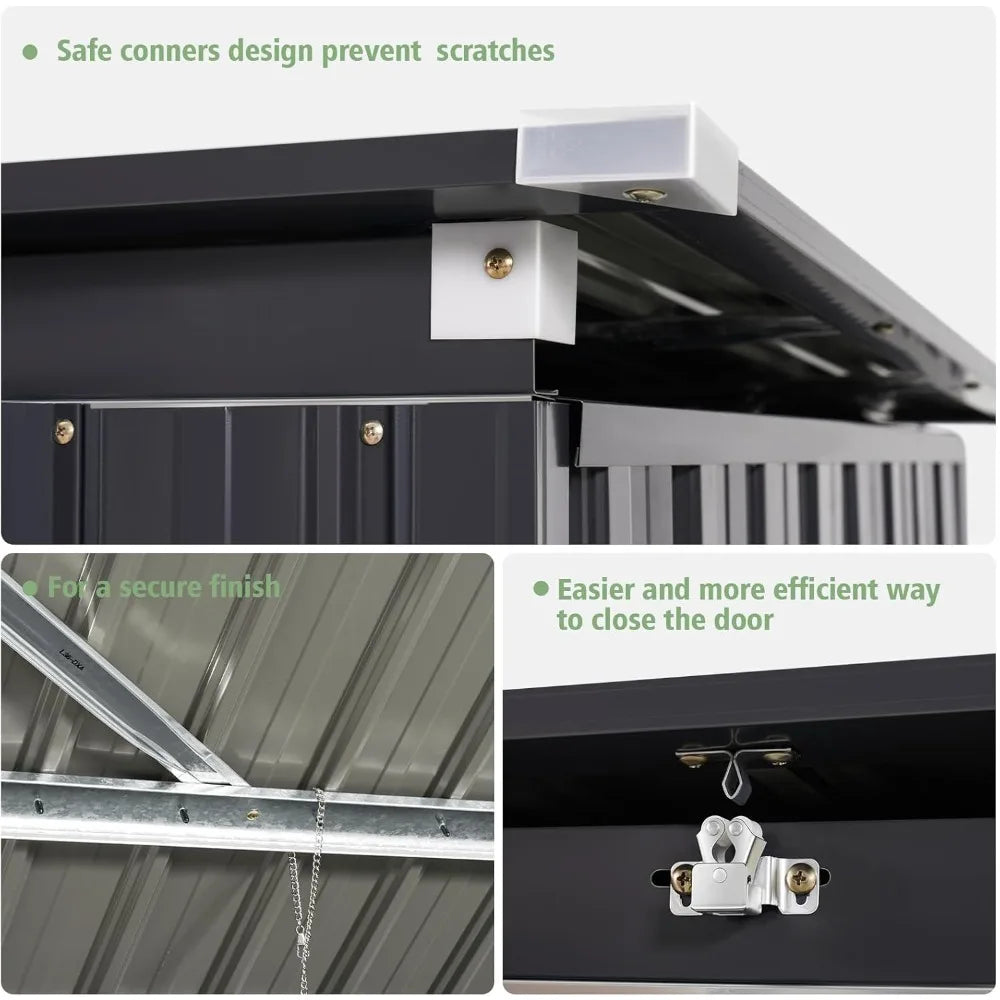 79" Cu. Ft Premium Storage Shed 3.3 x 5.6 FT - Loft&Timber