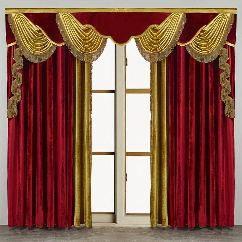 2pcs American style French luxury curtain, without valance - Loft&Timber