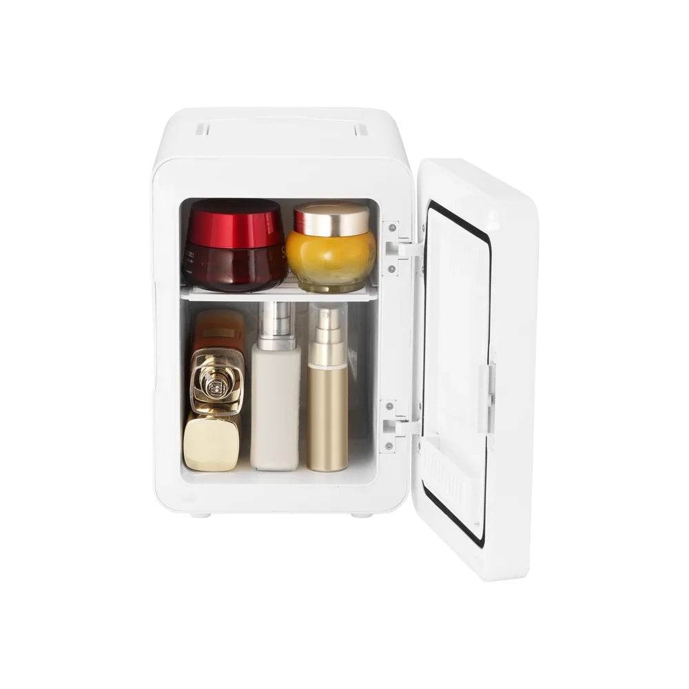 50 Can Mini Beverage Refrigerator with Adjustable Temperature & LED Lighting Countertop Fridge - Loft&Timber