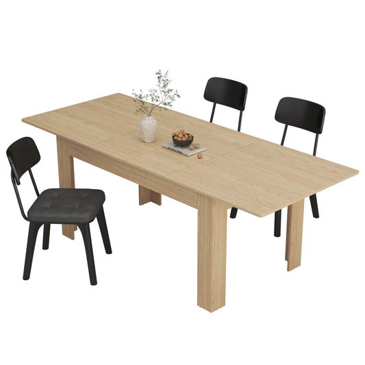 35" Extendable Wooden Dining Table - Loft&Timber