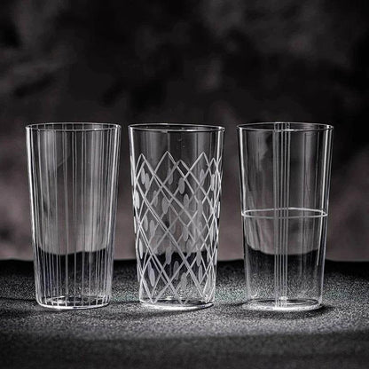 Japanese Style Engraved Cocktail Glasses
