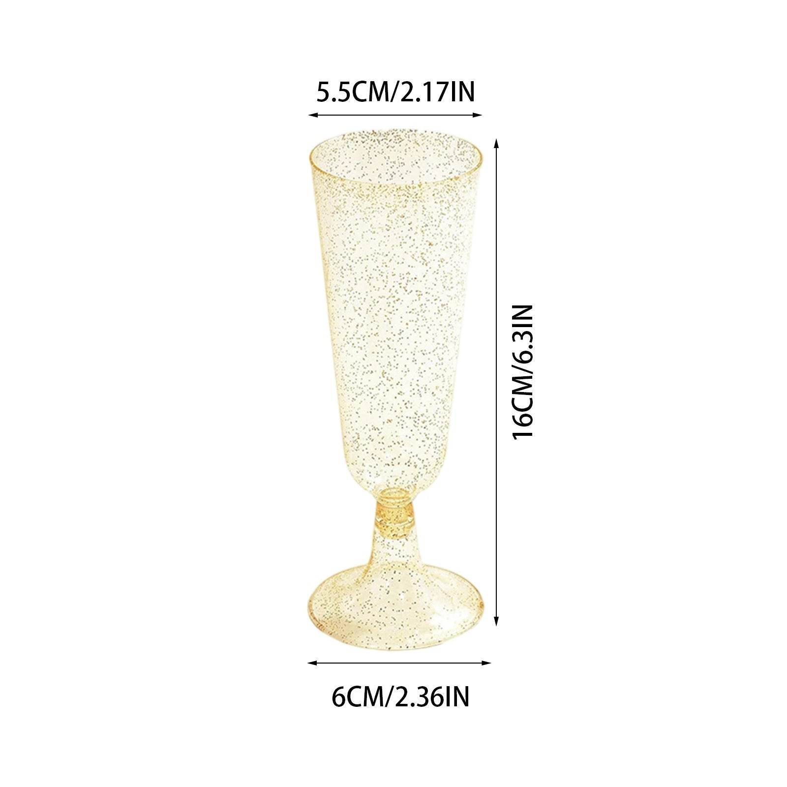 Clear Plastic Champagne Flutes 5.5 Oz - Loft&Timber