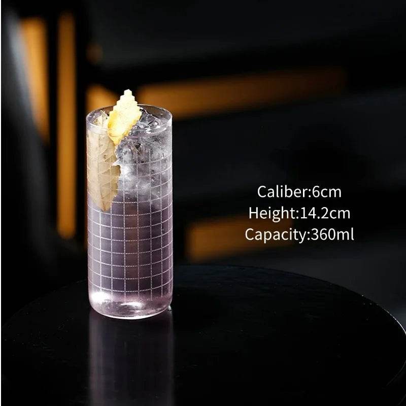 Ultra-Thin Etched Collins Glass Cup, Highball - Loft&Timber