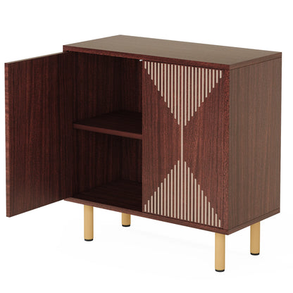 59" Tribesigns Modern Natural Storage Cabinet; Freestanding Floor Cabinet - Loft&Timber