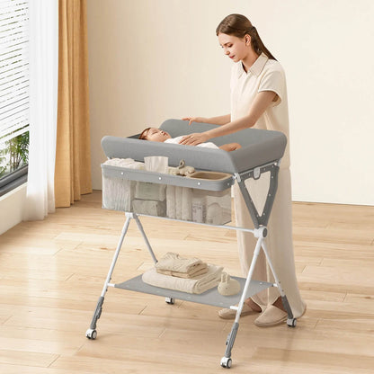 SEJOY Foldable Baby Changing With Wheels - Loft&Timber