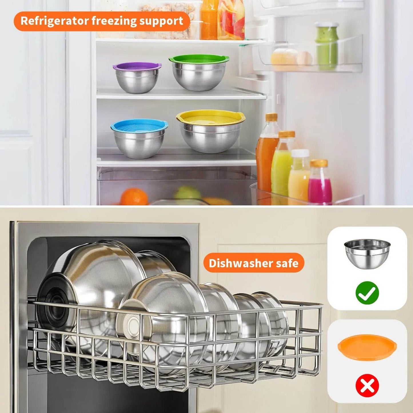 29 Piece Stainless Steel Mixing Bowl Set - Loft&Timber