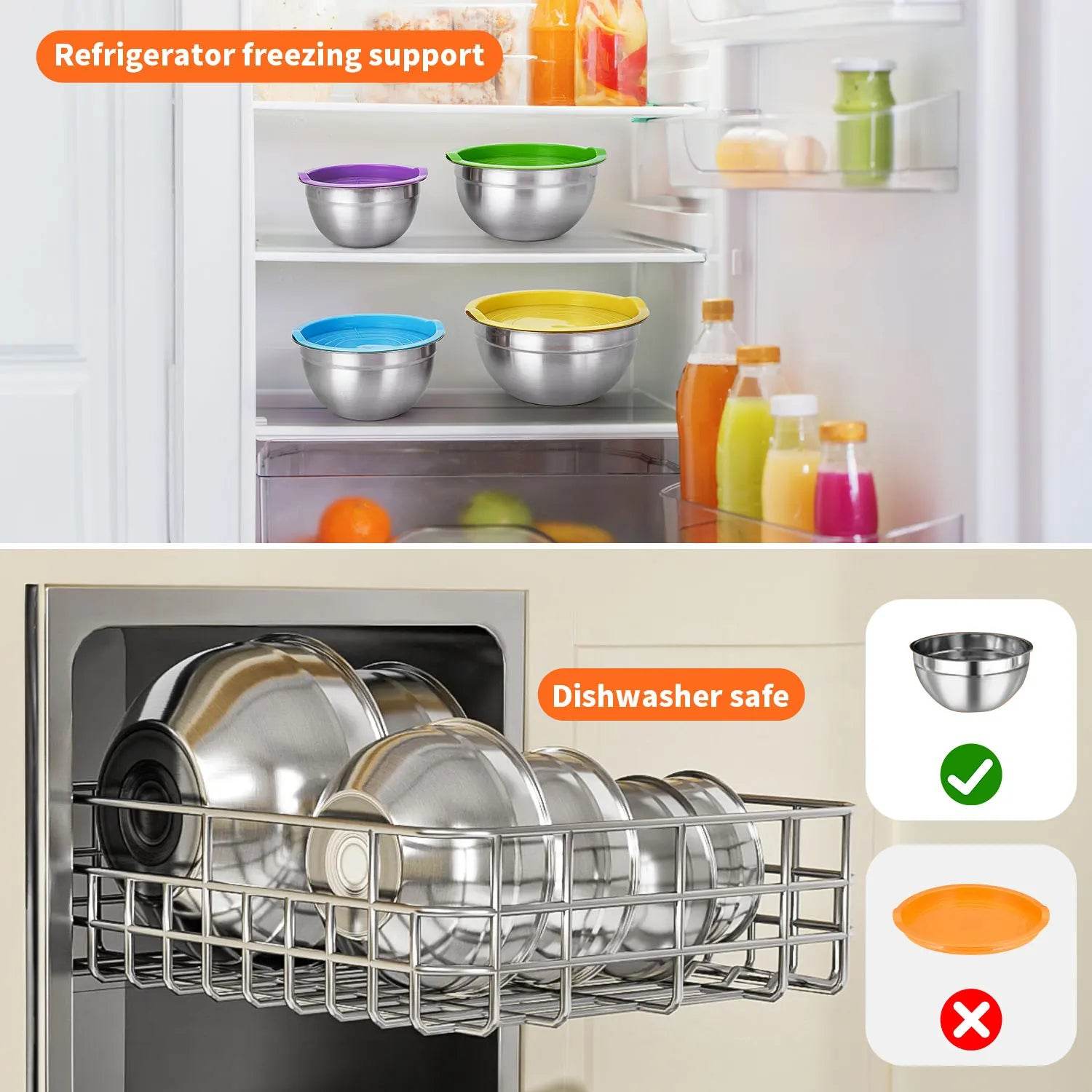 29 Piece Stainless Steel Mixing Bowl Set - Loft&Timber