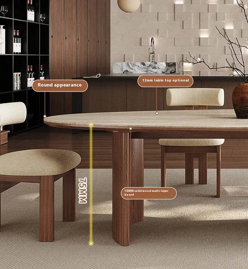 Center Dining Table Wood Table &/Or 6 Elegant Oval - Loft&Timber