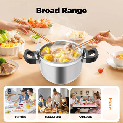 7.4Qt Stainless Steel Pressure Cooker - Loft&Timber