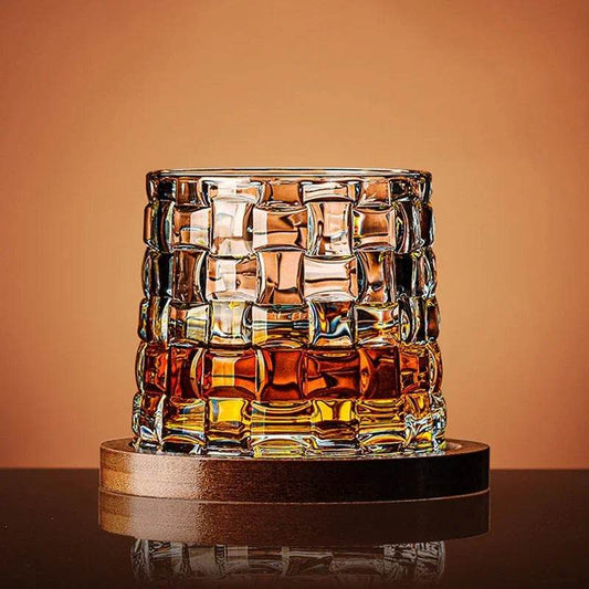 Tumbler Whiskey Glass with Base Crystal - Loft&Timber