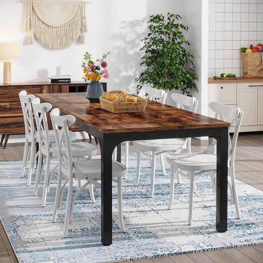 Tribesigns Dining Table for 6-8 People, 200cm - Loft&Timber